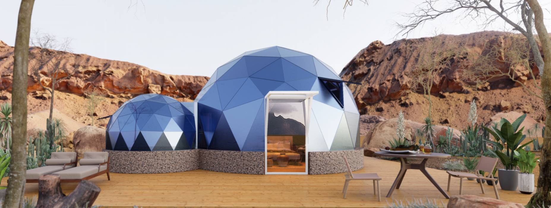 农安县球形智能光伏玻璃星空房